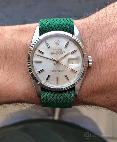 rolex fluted bezel on nato strap|rolex datejust 36.